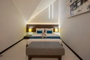 Three Bedroom Balcony with Loft Suites - Double Bed at Upstairs